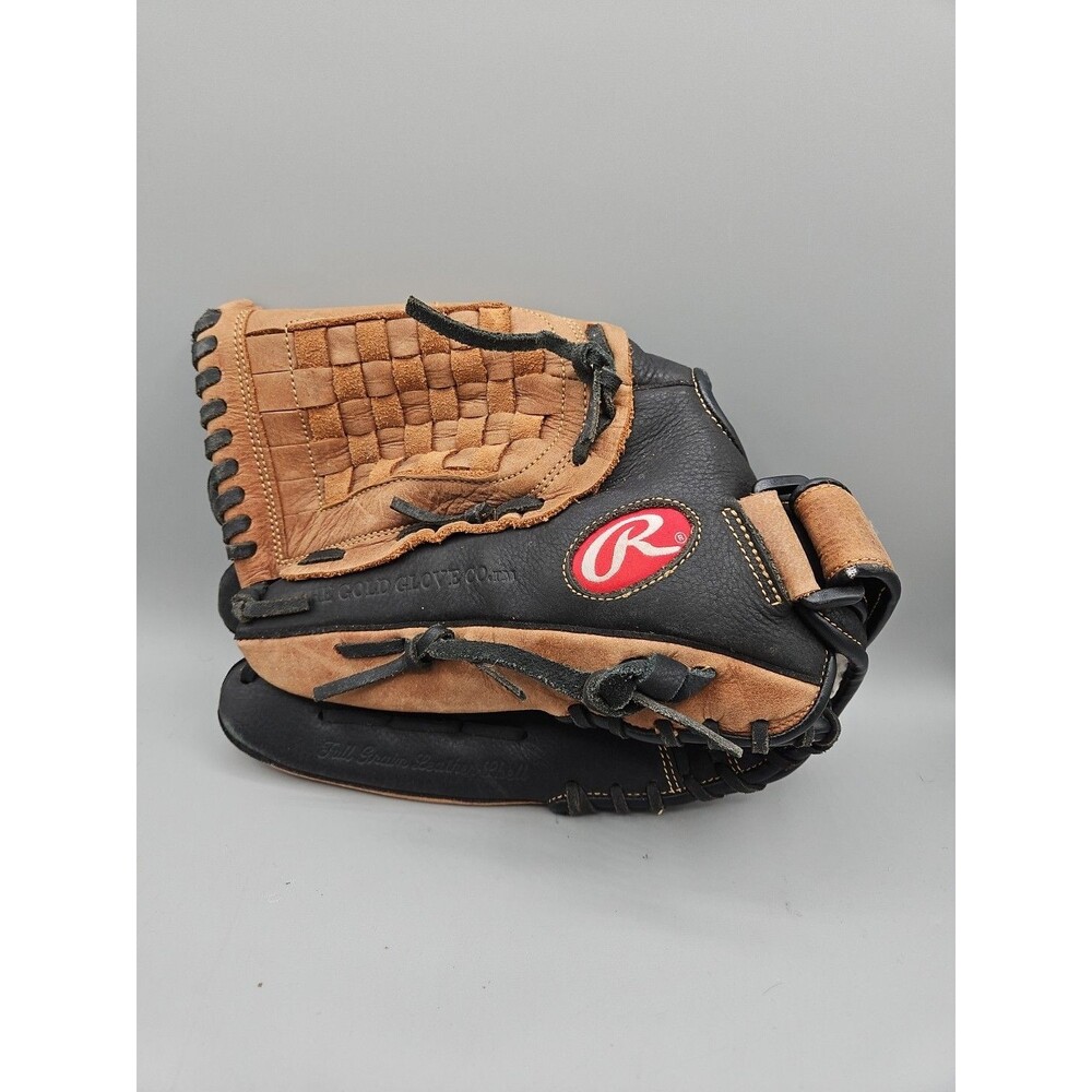 Rawlings RBG36BTN 12.5 inch Baseball Glove LHT Full Grain Leather Shell Brown